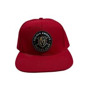 VGN Golden Knights Hockey Club Red Snap Back Flat Bill Hat VGHC NHL Hockey